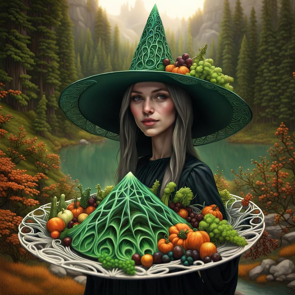 Witches' Feast with Fireworks Spells and Fractal Details