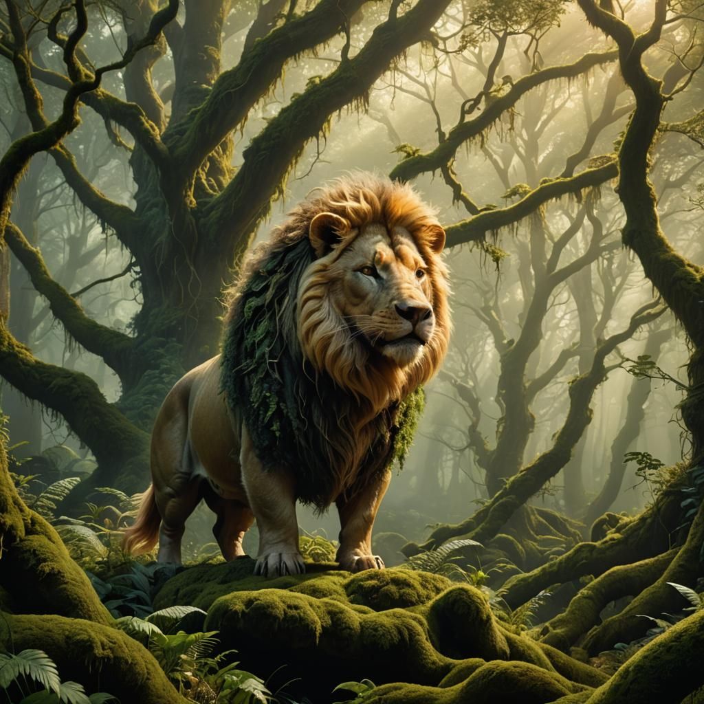 Fantasy Creature in German Forest Landscape