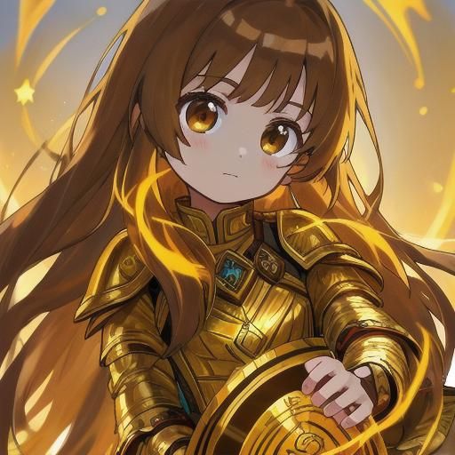 Goddess Portrait: Child in Golden Armor