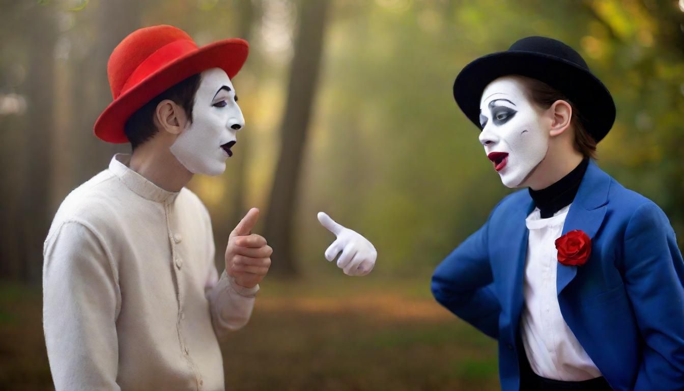 Mime Artist Teaches Exuberance in Natural Light