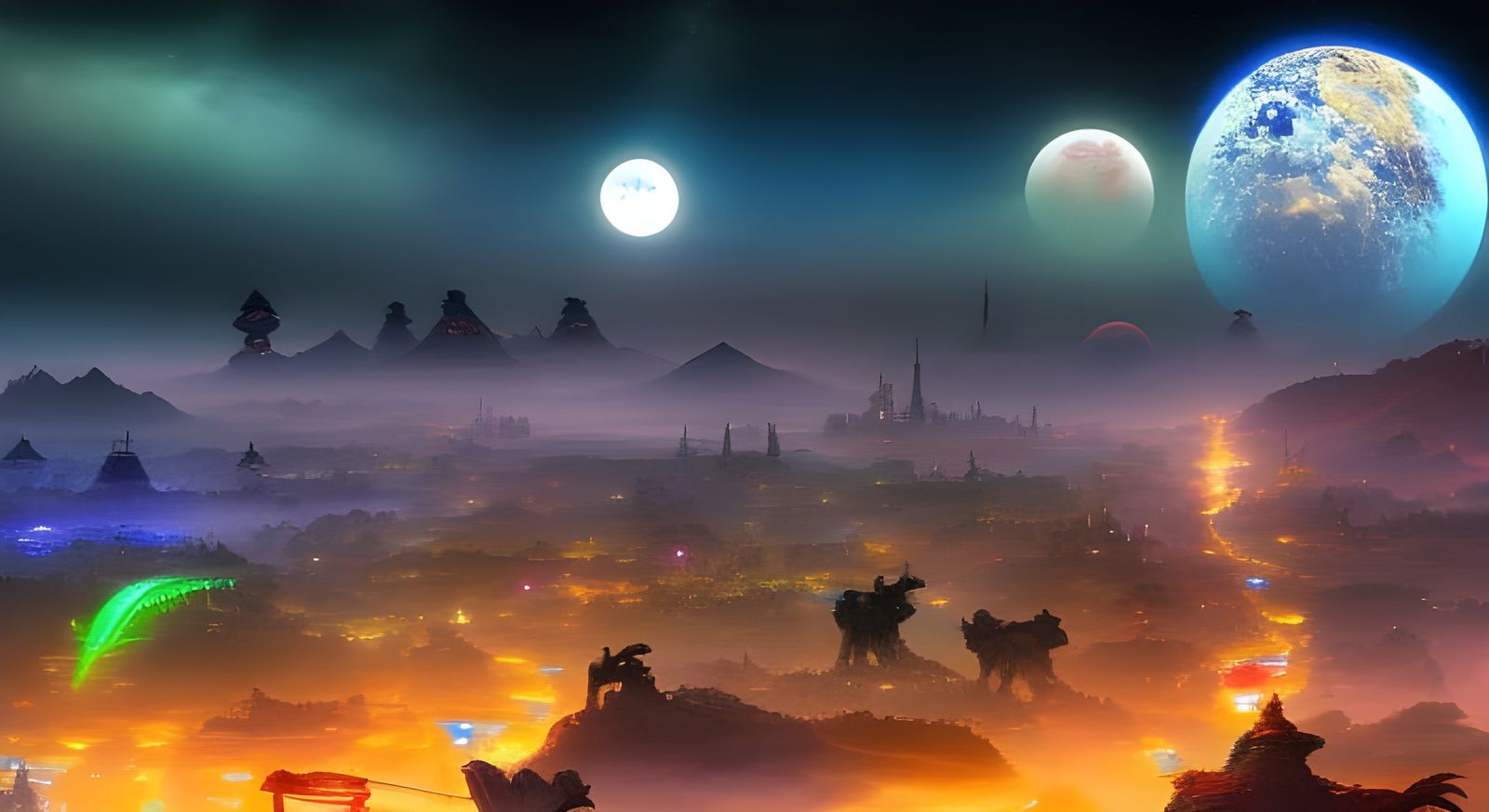 Good Night NC #230: Night Over @Reisang City On The Planet R...