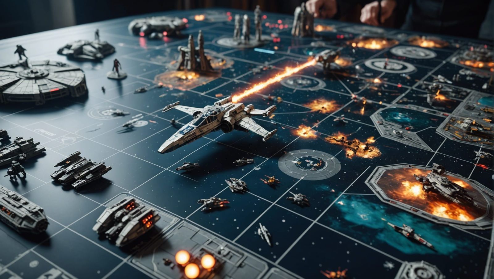 3D Star Wars Space Battle Board Game: Digital Matte Painting