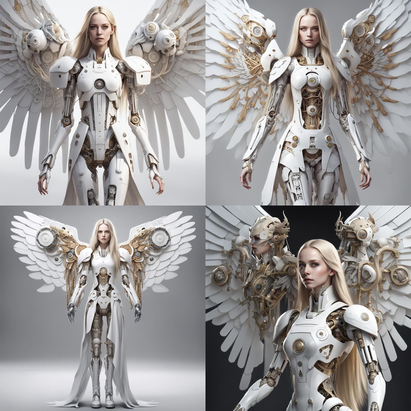 Mechanical Angel Robot Woman on Artstation