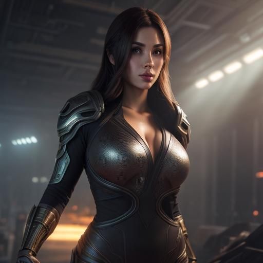 Science Fiction Covergirl in Hyperdetailed 8k Resolution