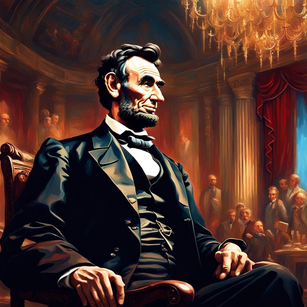 Lincoln at the Opera: Hyperrealistic Dark Fantasy