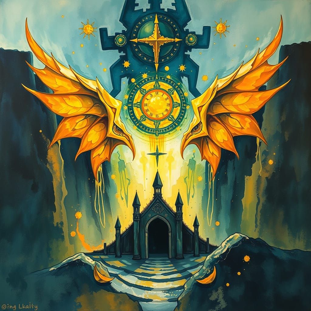 Ethereal Masterpiece in Gouache Impressionism