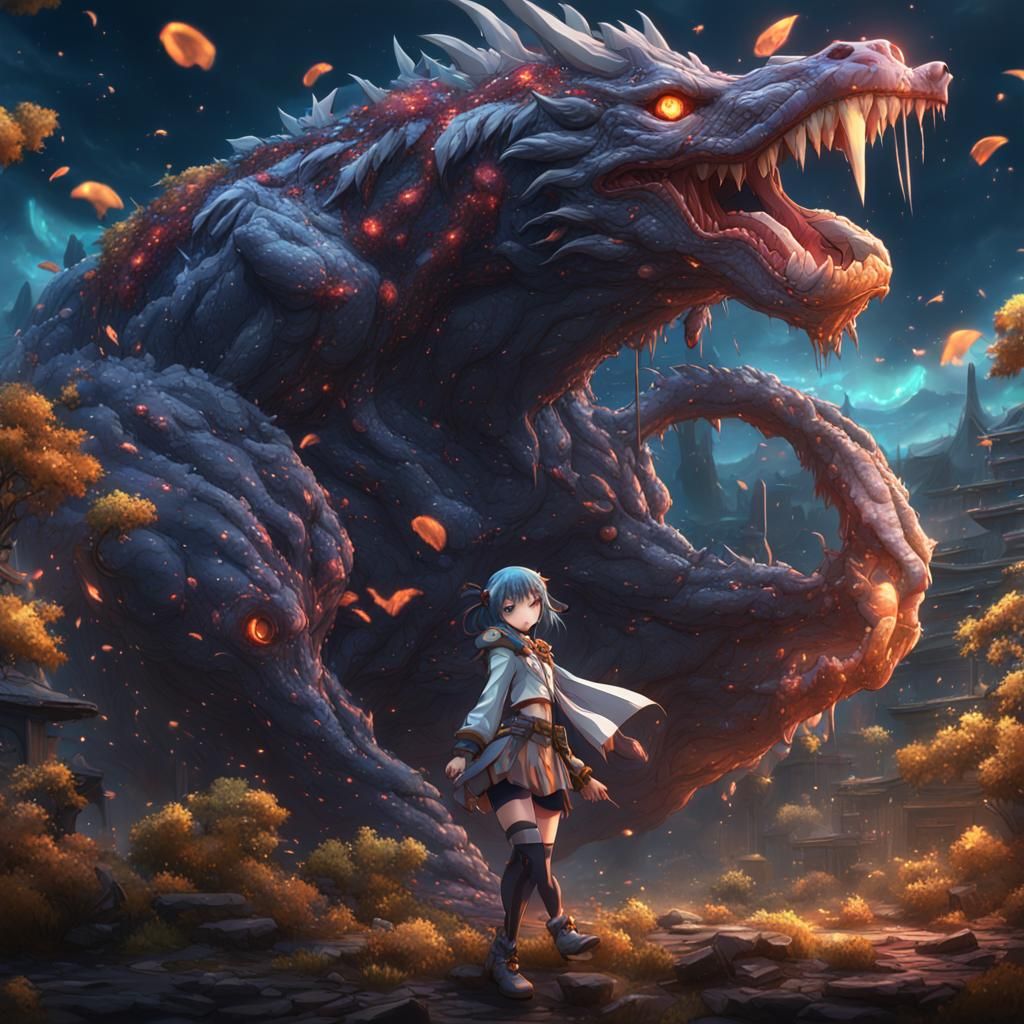 Anime Girl in Detailed Fantasy Art