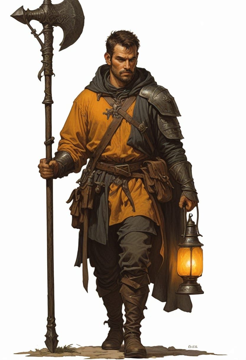 16th Century French Town Guard Illustration