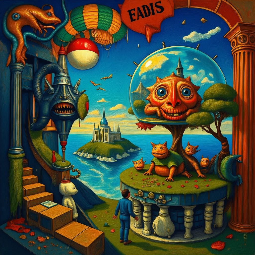 Surreal Dada Catastrophe In Whimsical Fantasy Style