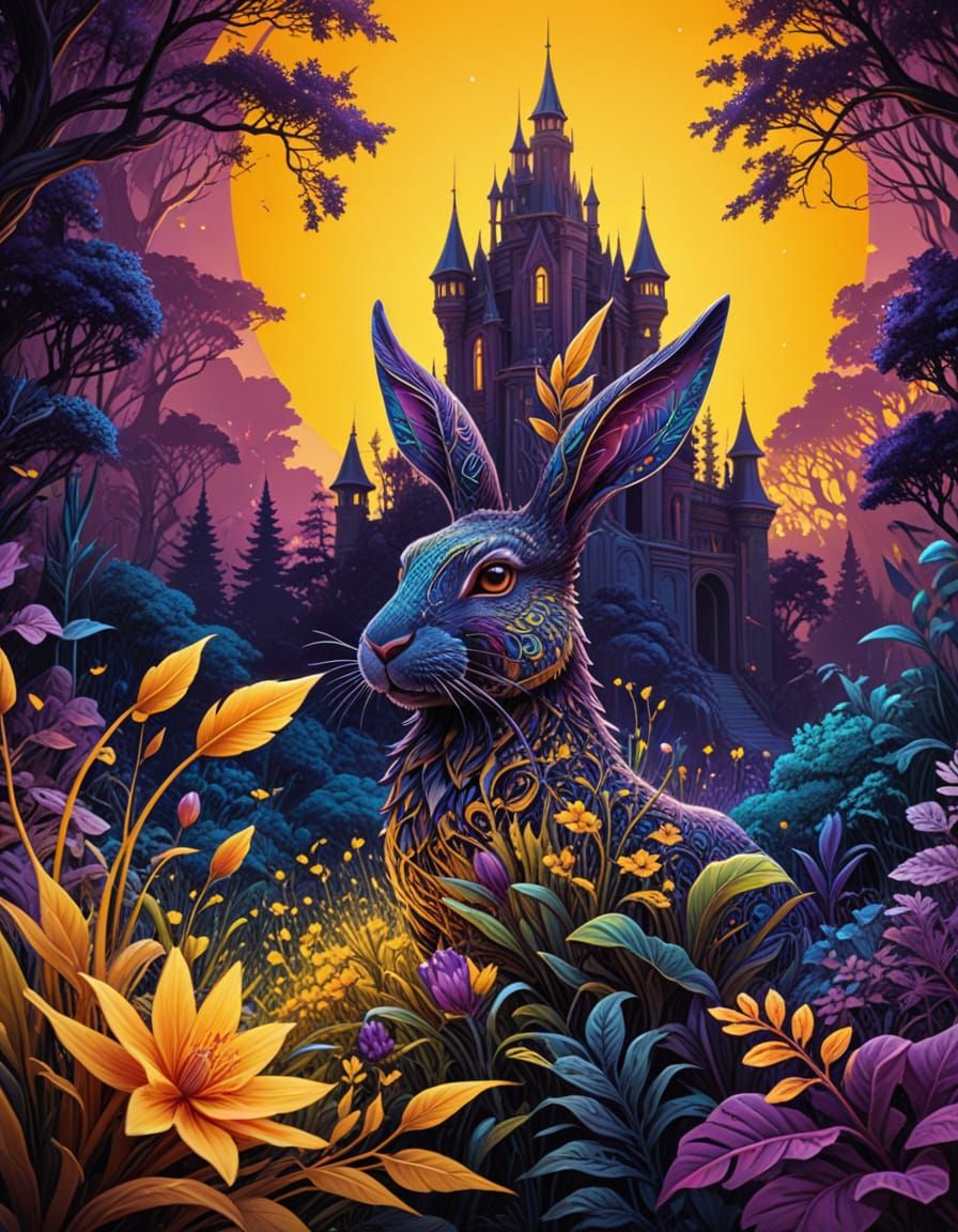 Mysterious Fantasy Character in Vibrant Comic Illustration S...