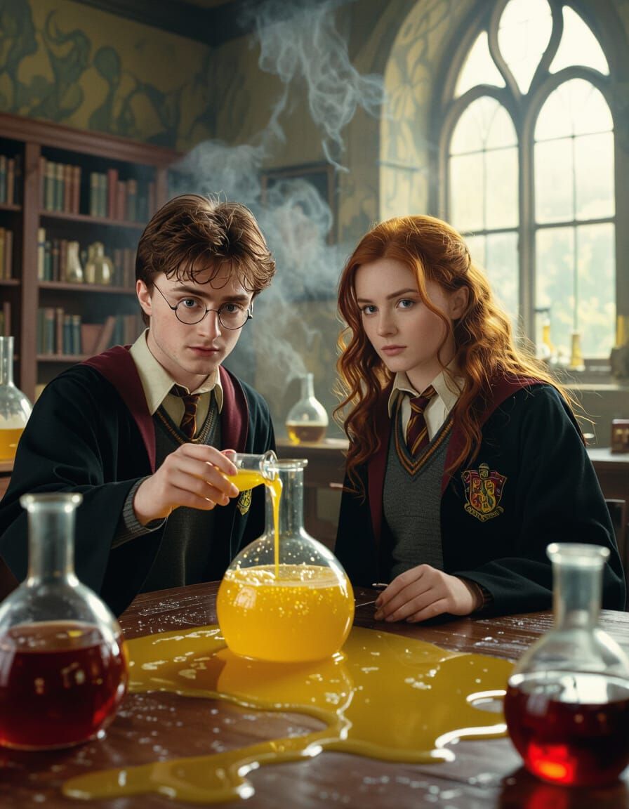 Harry Potter's Surreal Potions Classroom Disaster