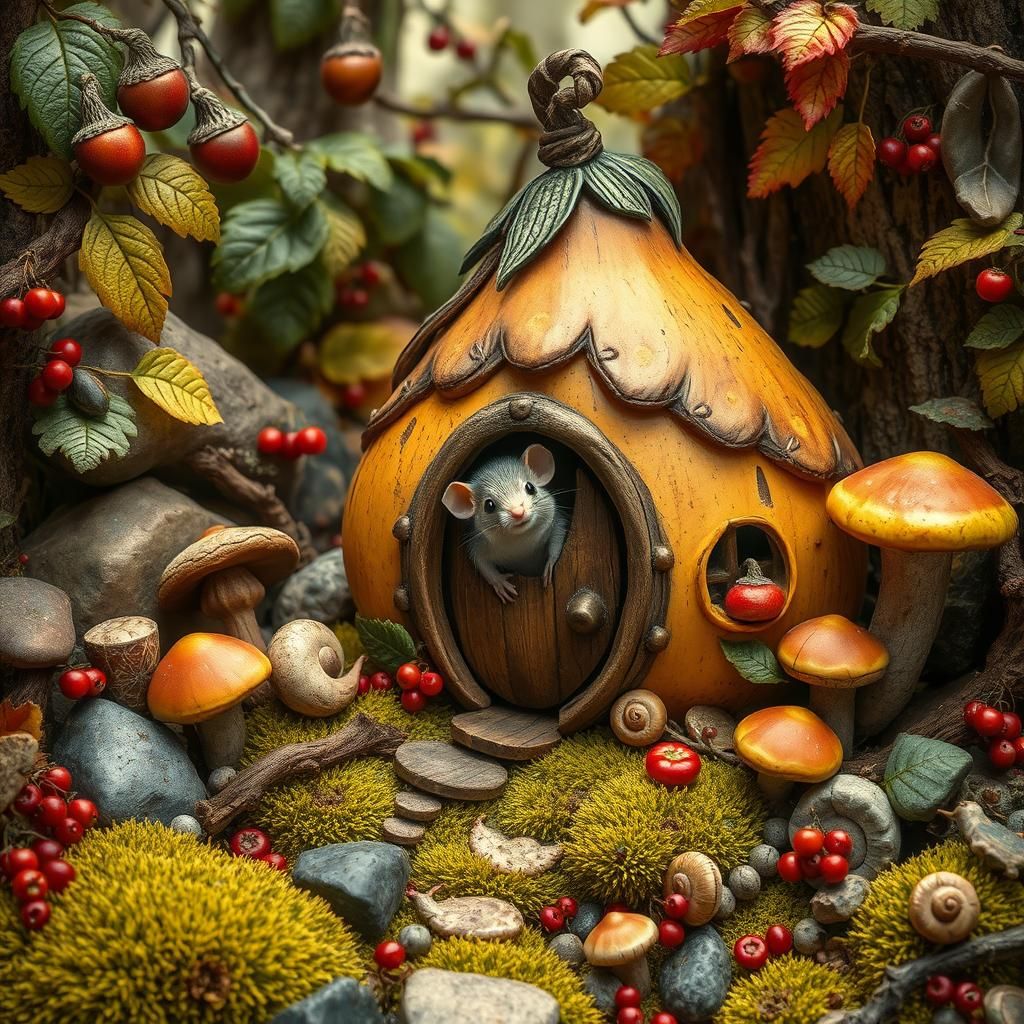 Mouse's Gourd Home in Storybook Forest