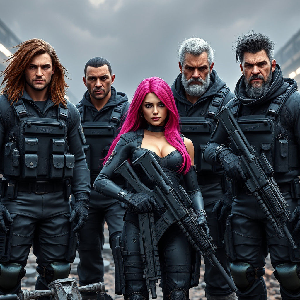 Tactical Team in War Zone: 3D Game Cinematic