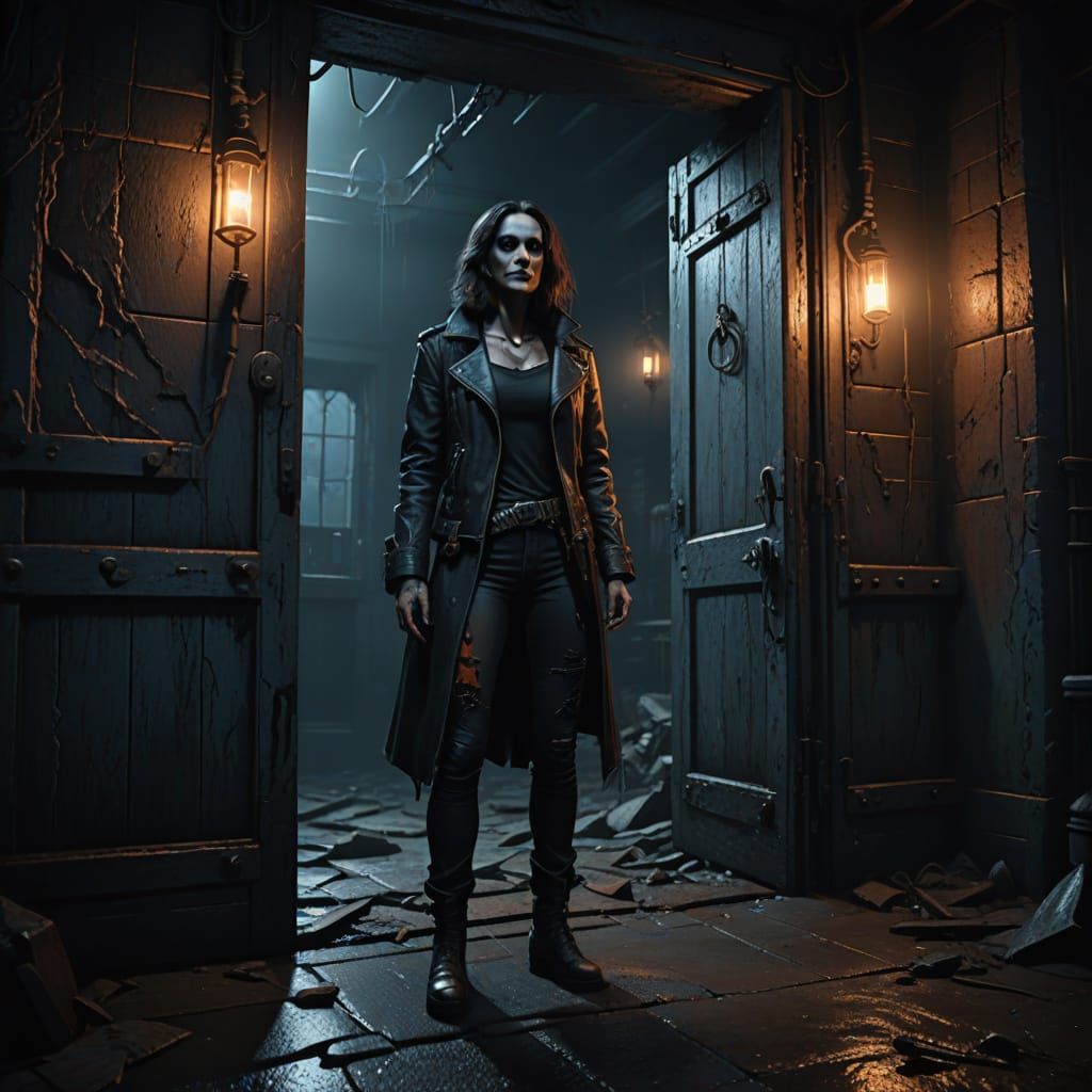 Gothic Nosferatu Emerges from Midnight Shadows