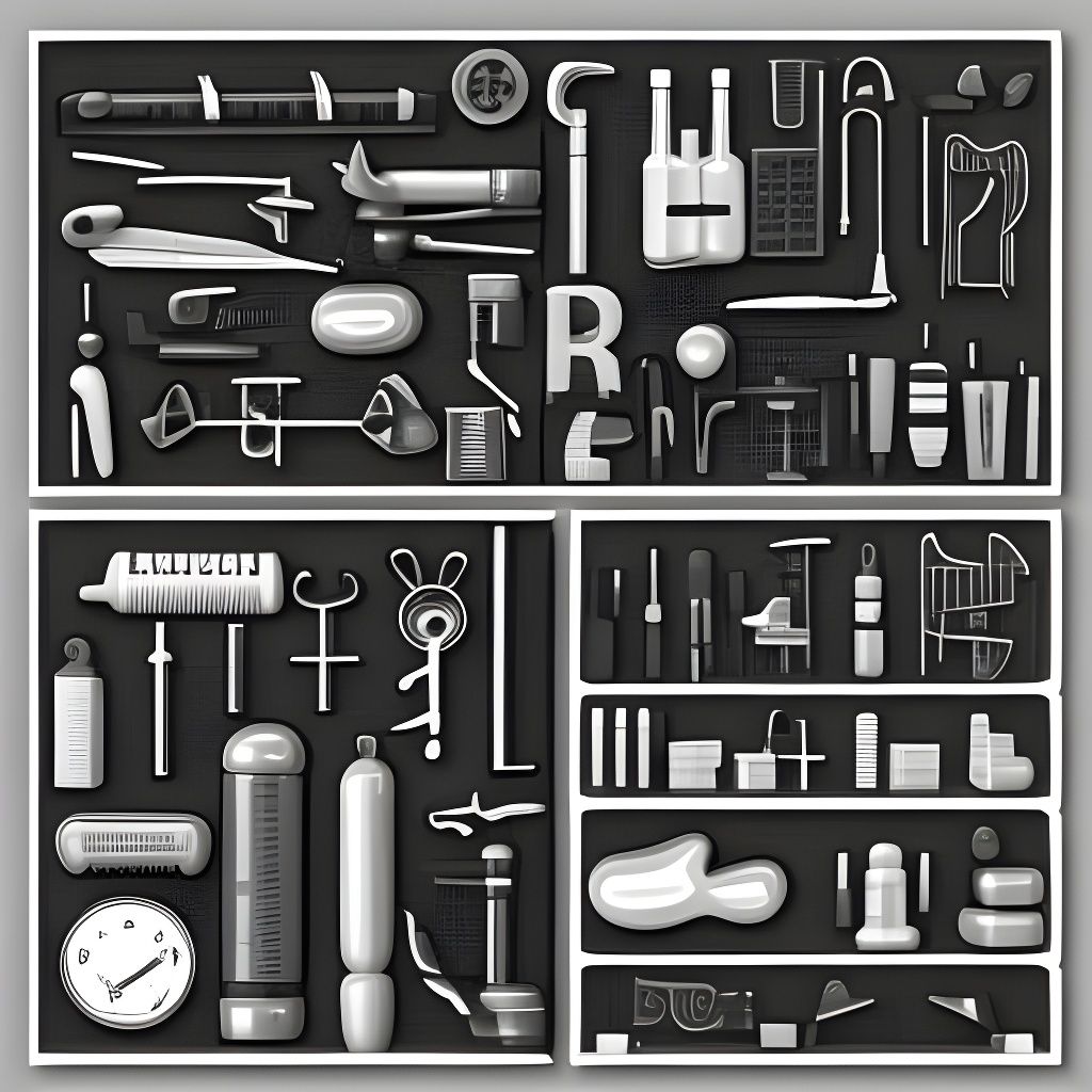 Monochrome Medical Scrapbook Page with 3D Shading