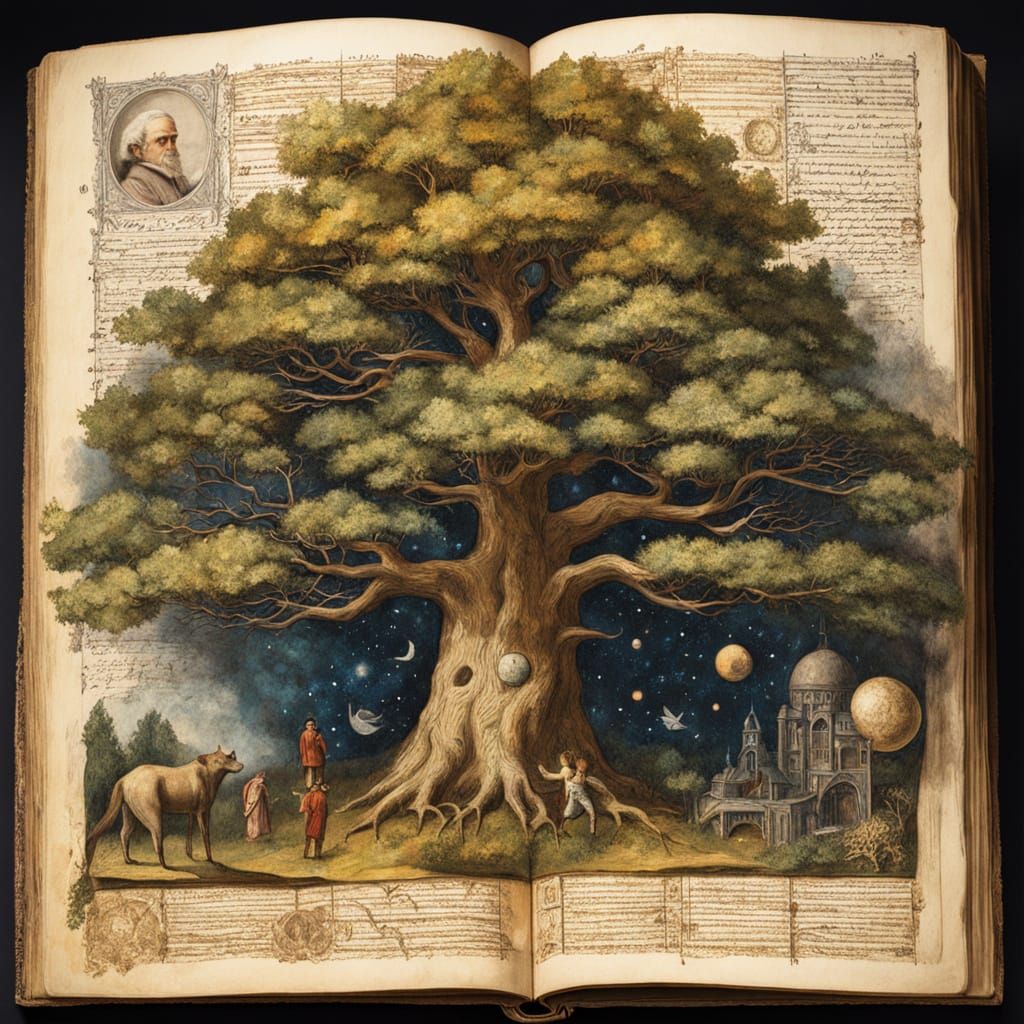 Magical Botanic Masterpiece in Oil on Canvas