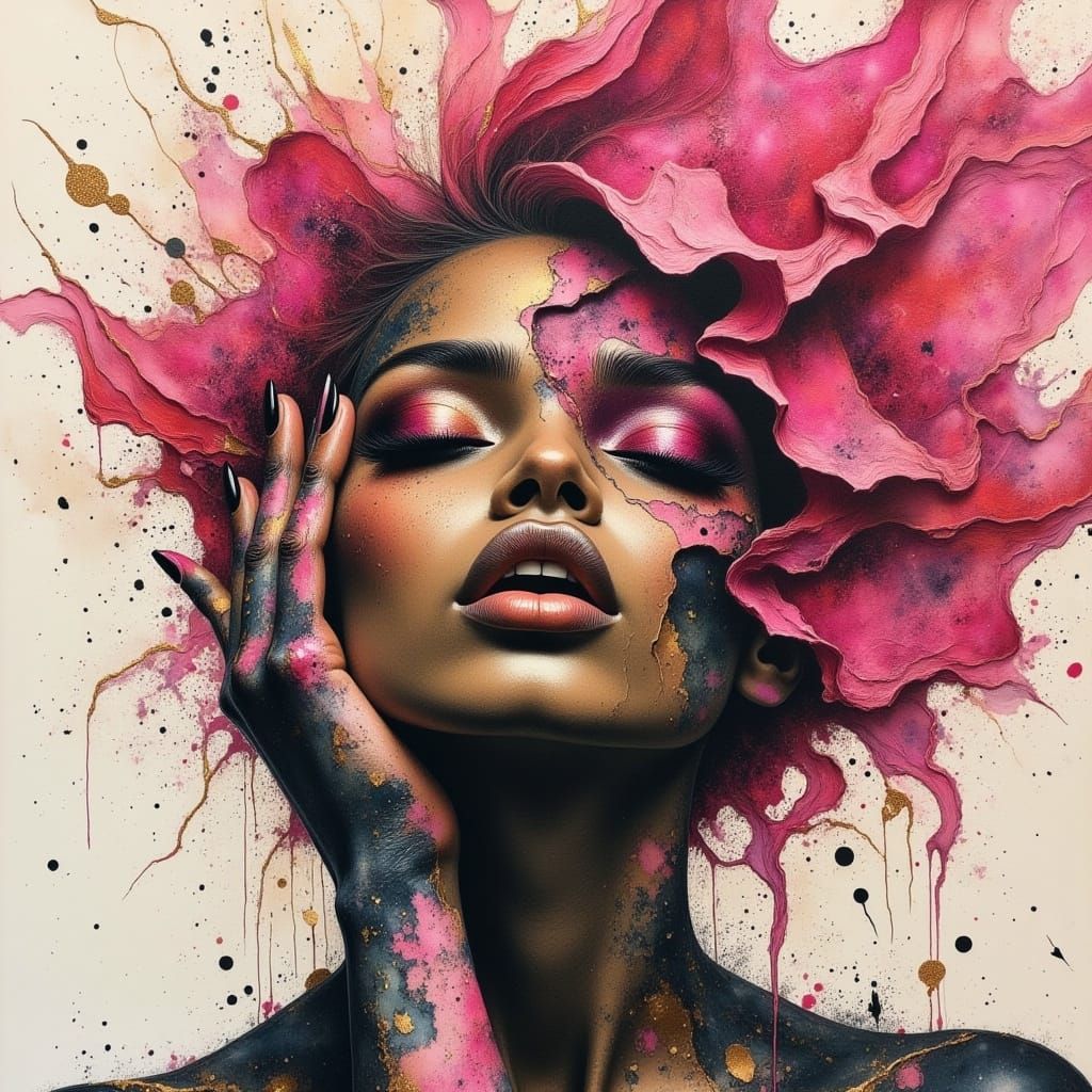 <lora:Mixed Media blending:1.0> <lora:SparklePortraits:1.0> ...