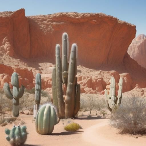 Diamond Canyon Mummy in Cactus Desert