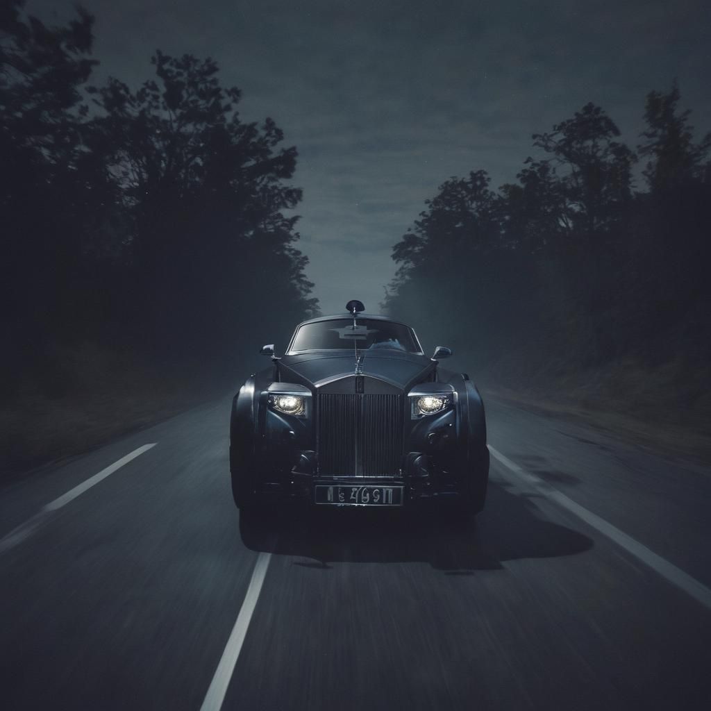 Epic Rolls-Royce Batmobile Speeds Through Gothic Night