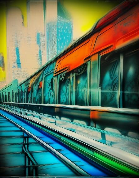 Futurist Seagulls Splash Art in Hyperrealistic Style