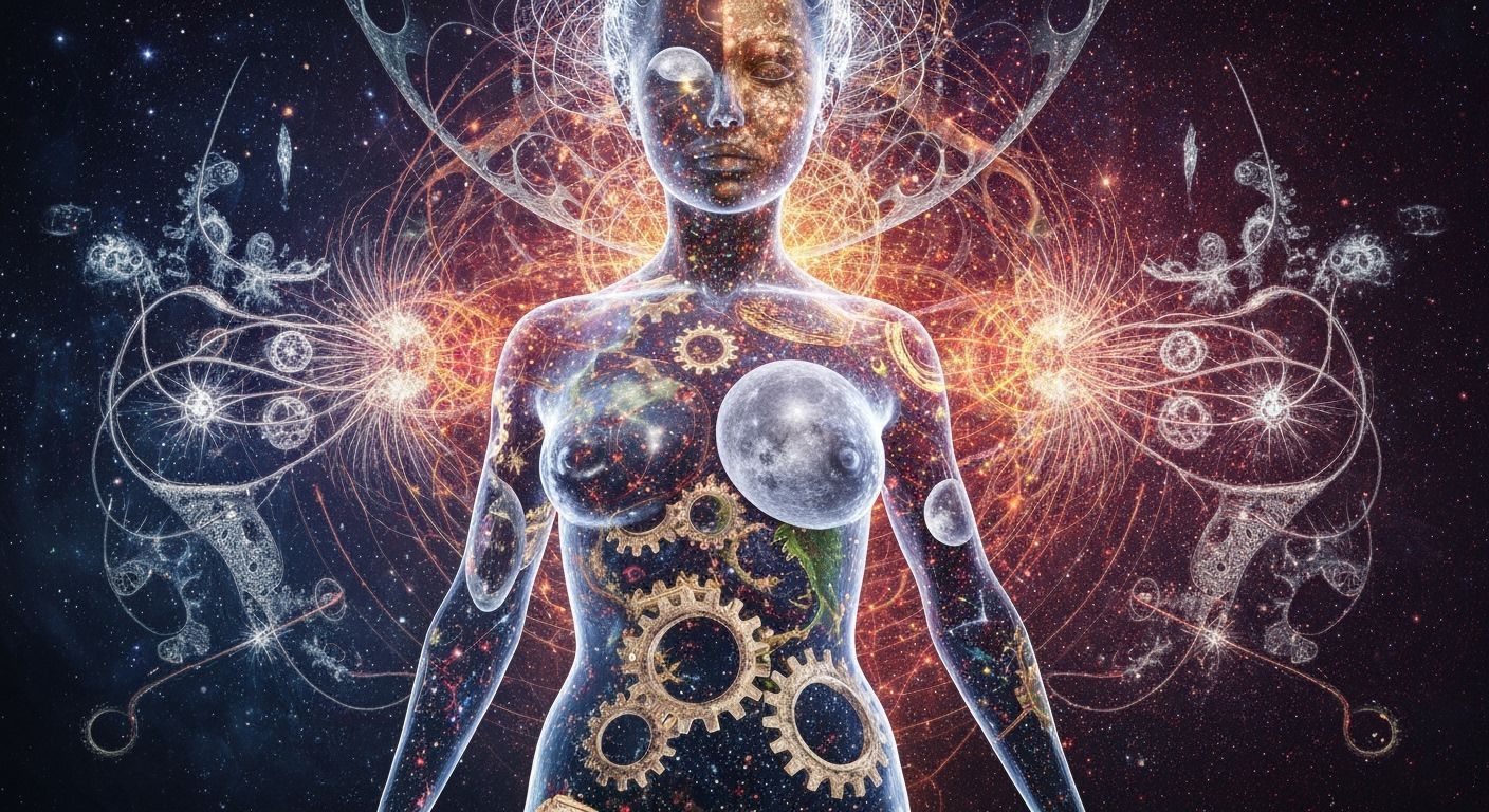 Ethereal Moon and Earthscape in Darlington Style