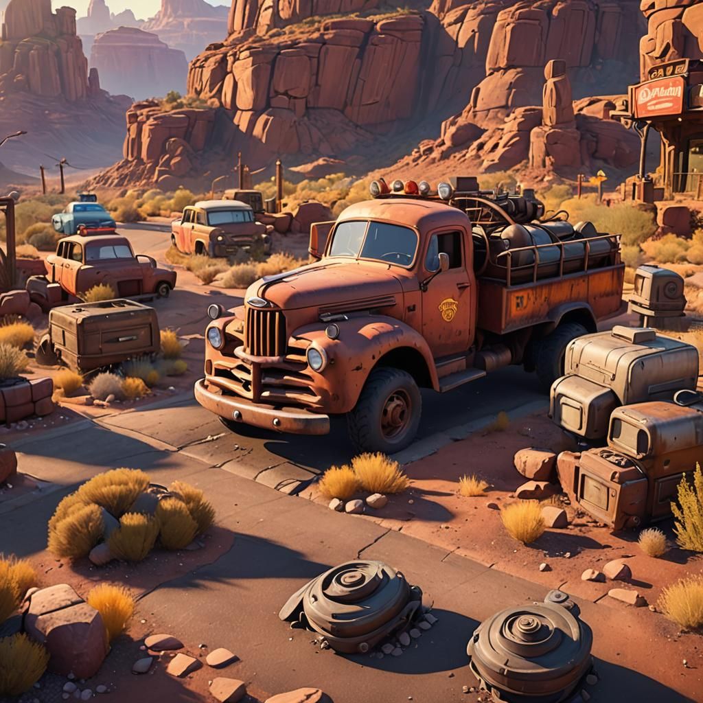 Mater the Fire Truck in Radiator Springs