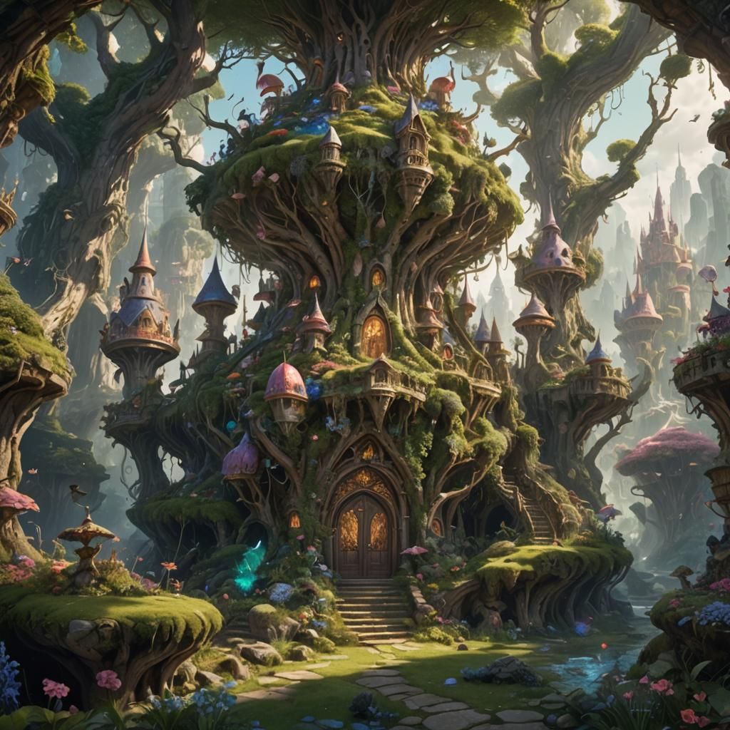 Hyperdetailed Fairycore Fantasy Concept Art in 8k