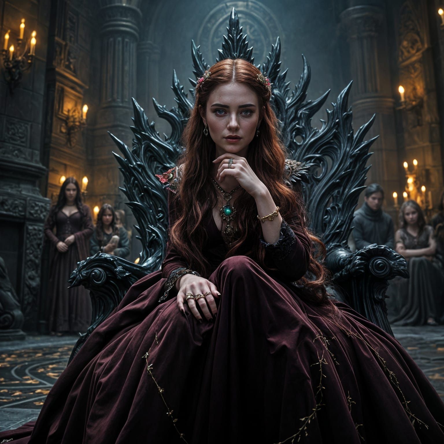 Amarantha's Dark Throne: Sinister Luxury in Under the Mounta...