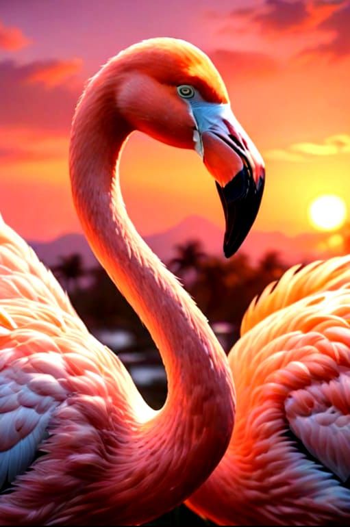 Flamingo's Wing: A Study in Texture and Color