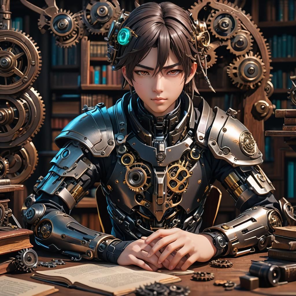 Grammarly as Human: Anime 3D Art Portrait