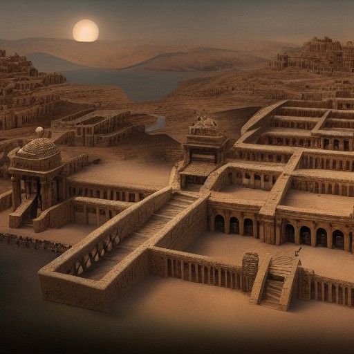 Detailed Matte Painting of Lost Arabic City