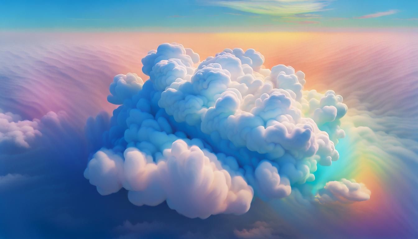 Frigate Cloudscape in Vibrant Impressionism