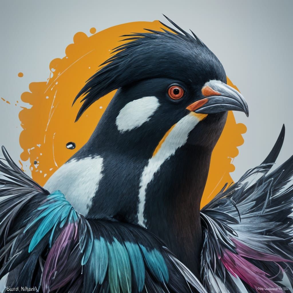 portrait of a penguin