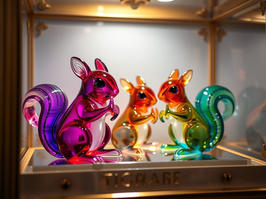 Ticrage Glass Squirrels