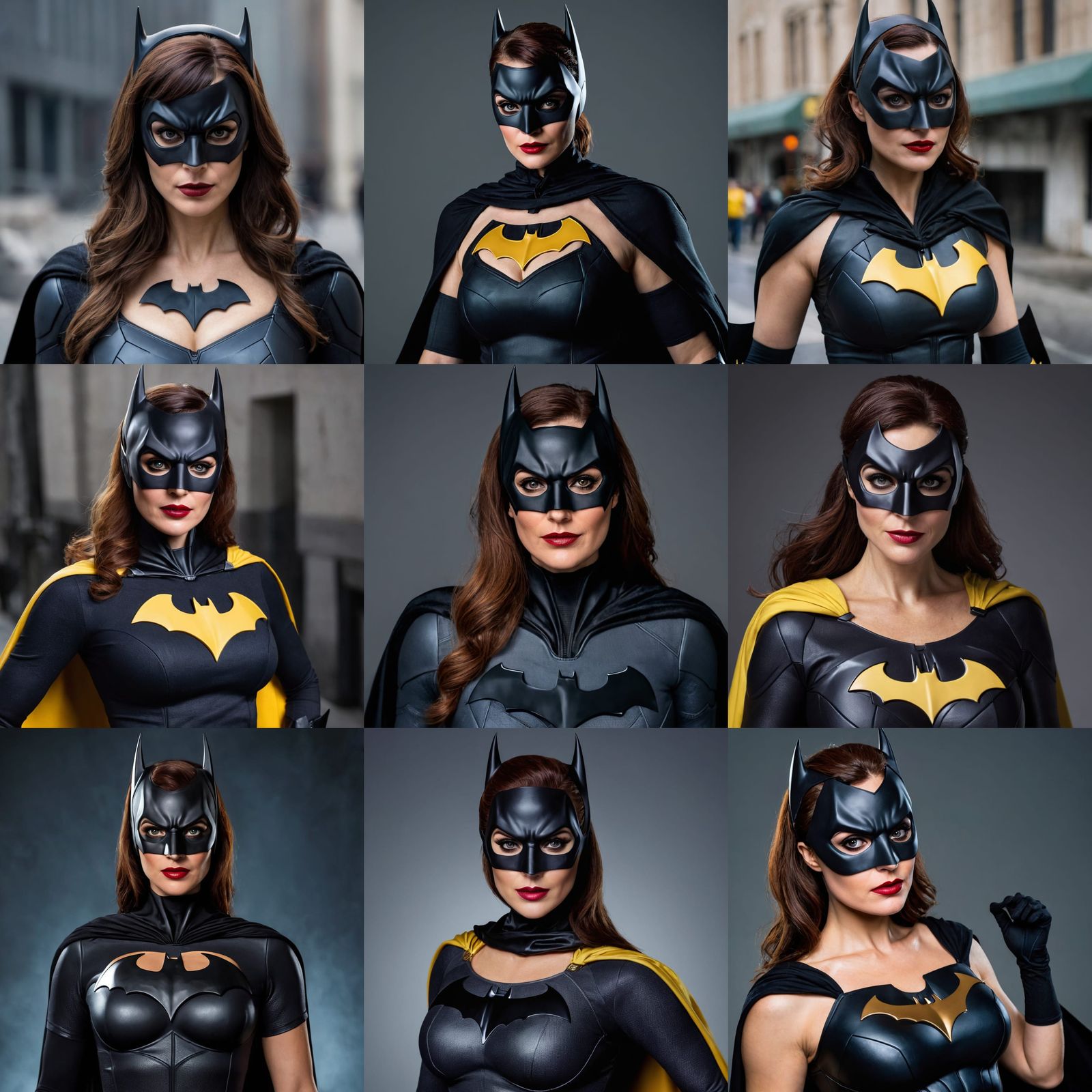 Photorealistic Batgirl in Costume