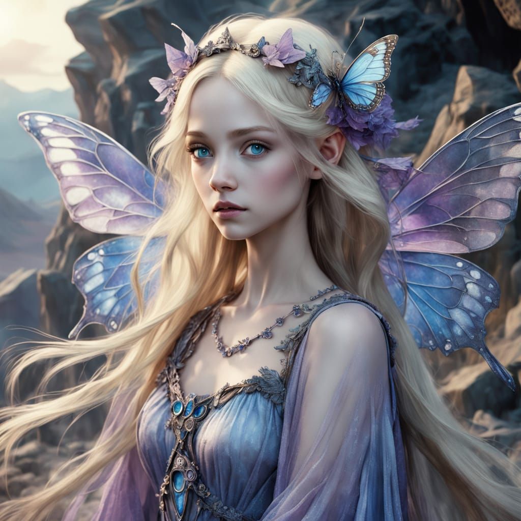 Fantasy Fairy Portrait in Barren Wasteland