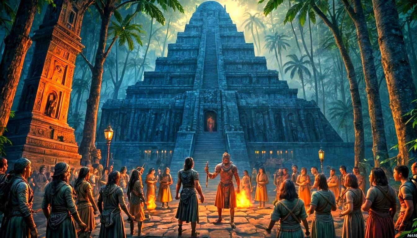 Mayan Sacrifice in a Lovecraftian Jungle Nightmare