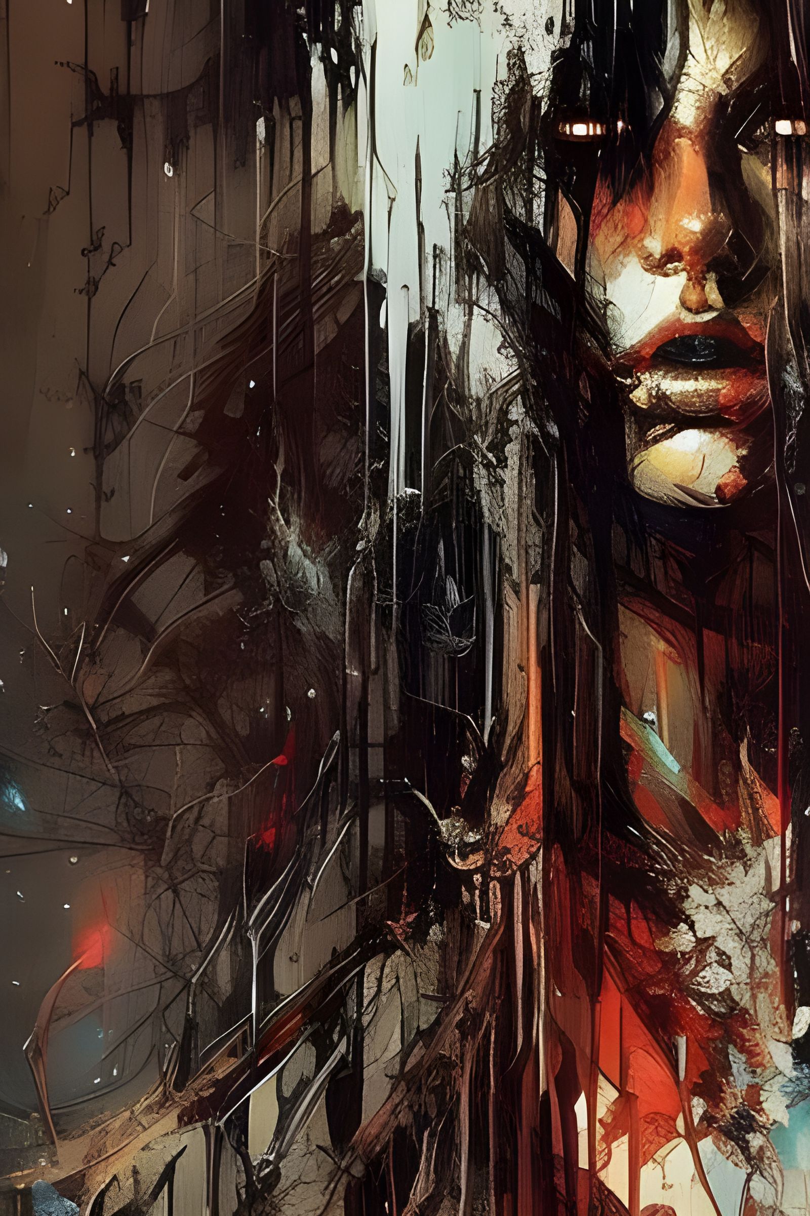 Nightmare Witch Woman as Speedpaint Fine Art