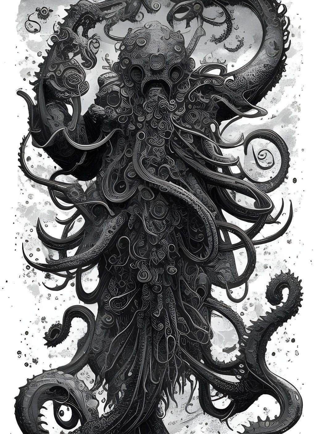 Cthulhu Awakens: A Watercolor Masterpiece