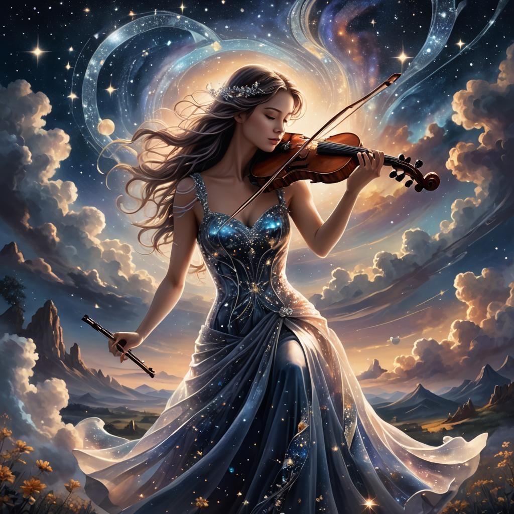 Crystal Woman's Astral Violin Symphony