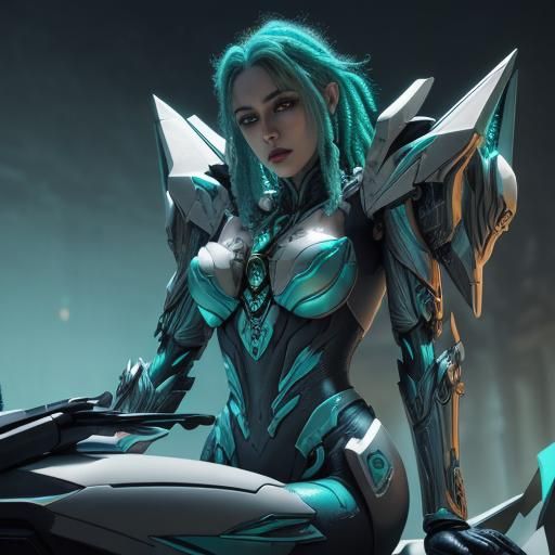 Futuristic Arcee Robot Riding a Dragon in Sci-Fi Style