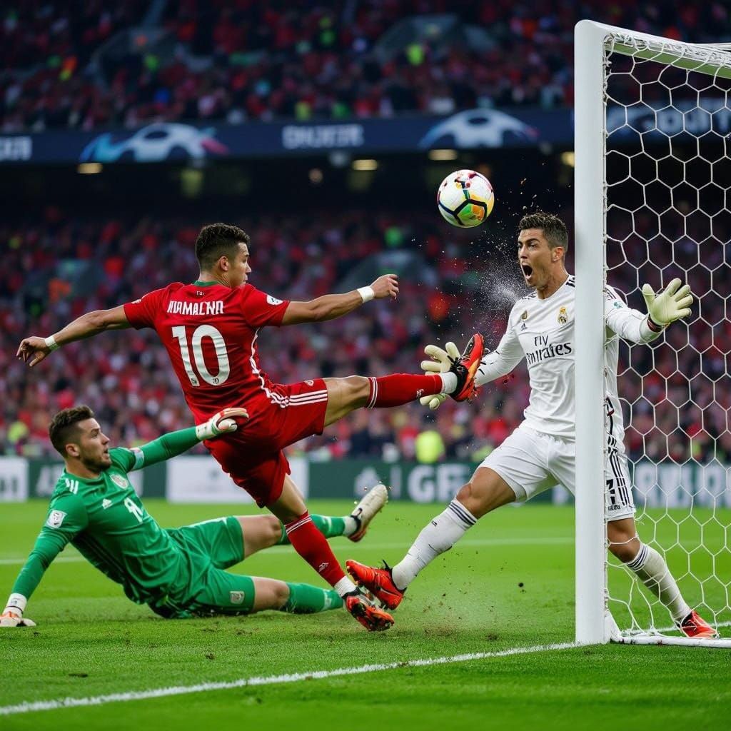 Crimson Glory: Powerful Kick Seals Victory in Dramatic Socce...