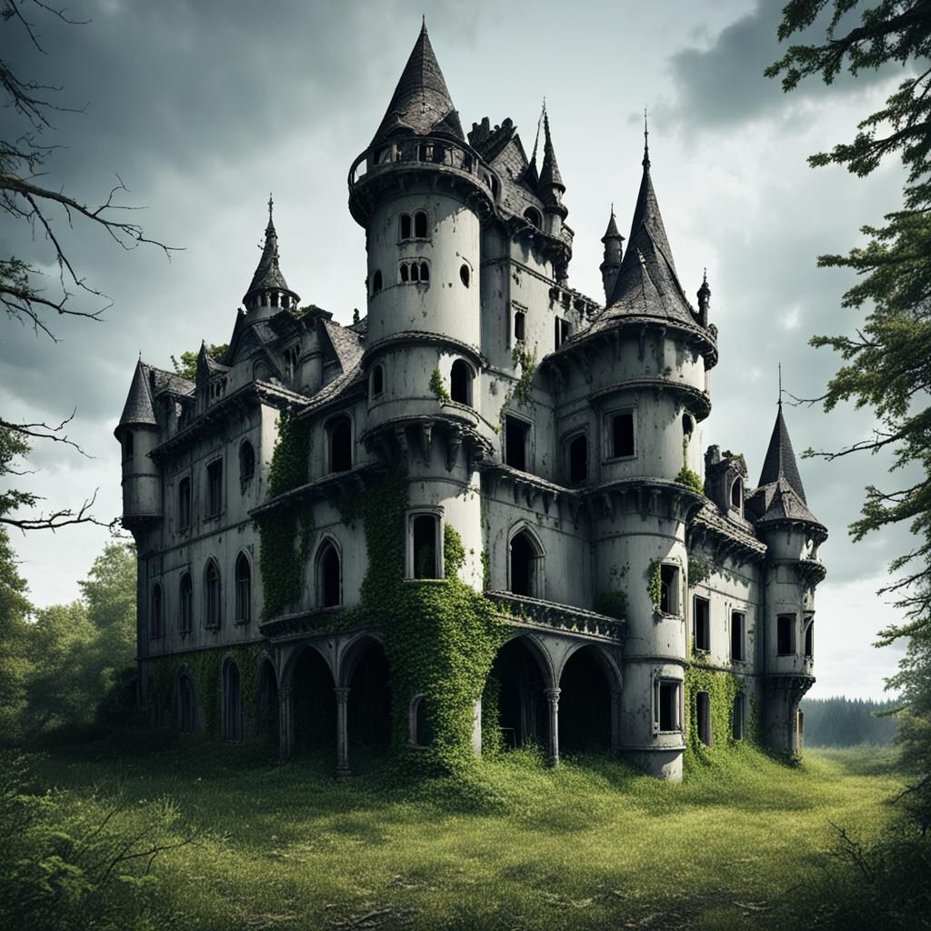 AI Image of an Abandoned Castle