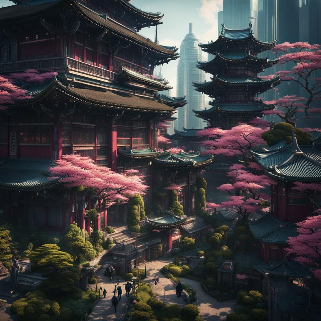 Utopian Future City: Neo-Tokyo Pop in Retro Style