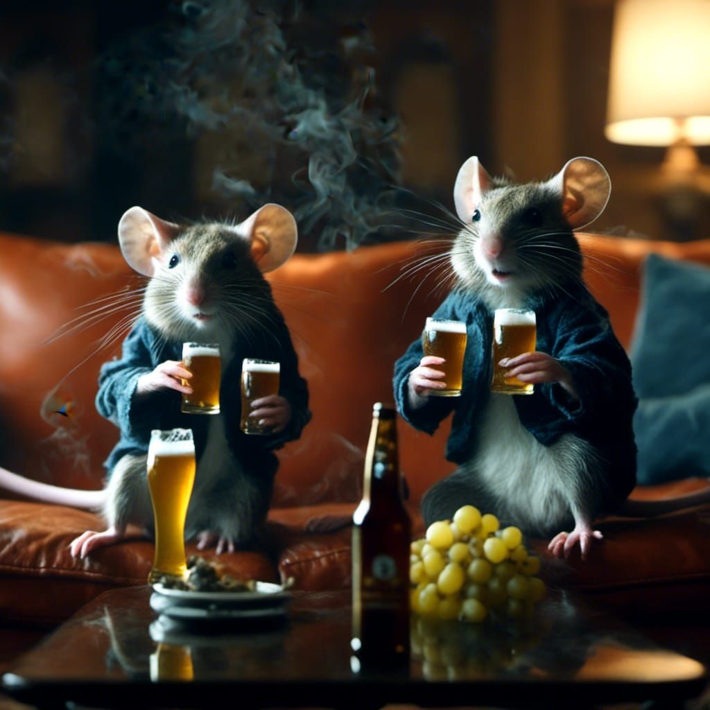 Mice Best Friends Play Video Games