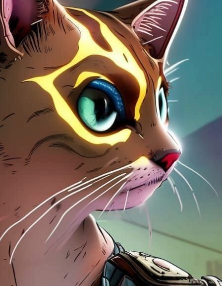 Borderlands 3 Cat Portrait in Unreal Engine 5