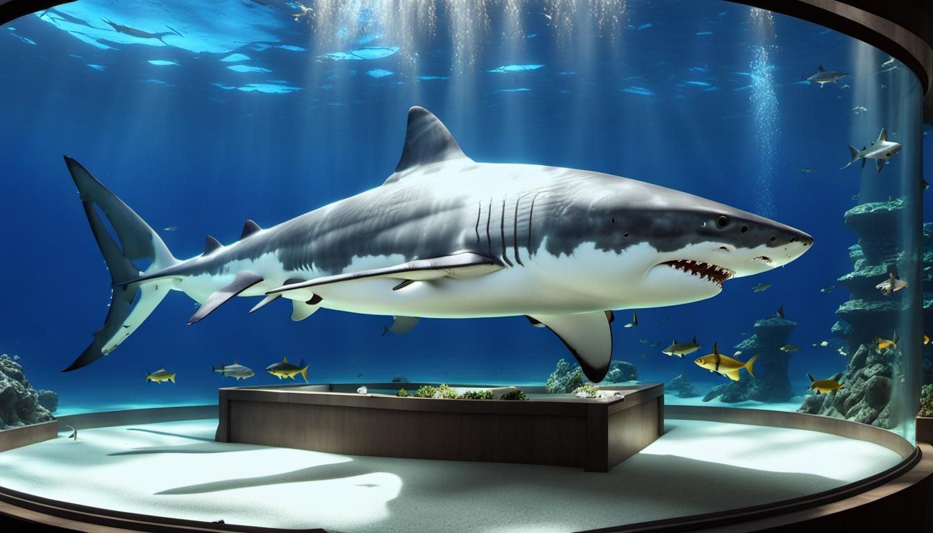 Great White Shark in Aquarium: 64K UHD HDR