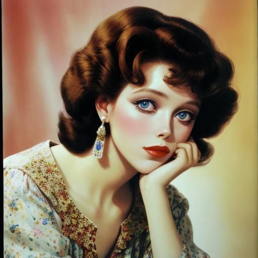 Elegant Portrait of a Beautiful Woman