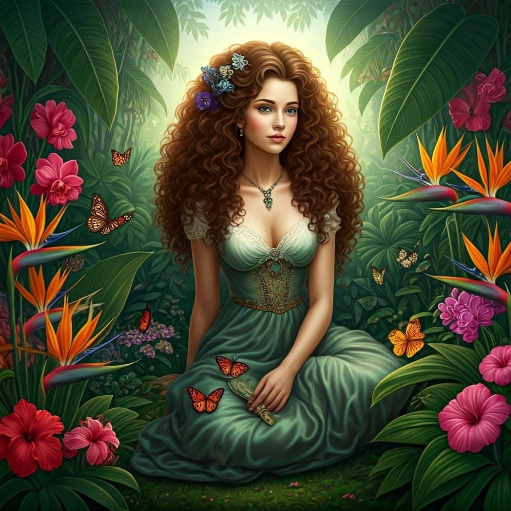 Ethereal Beauty in a Whimsical Garden