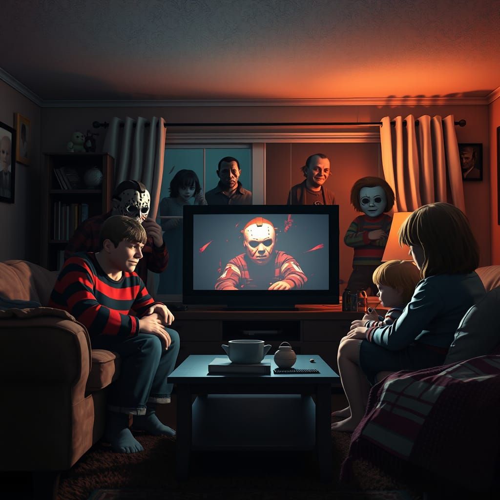 Horror Icons Unleashed in a Suburban Nightmare